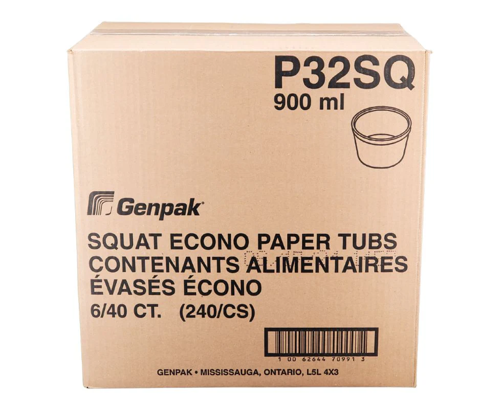 CLR - Genpak - White - 32oz/1000ml Round Food Container - Image 3