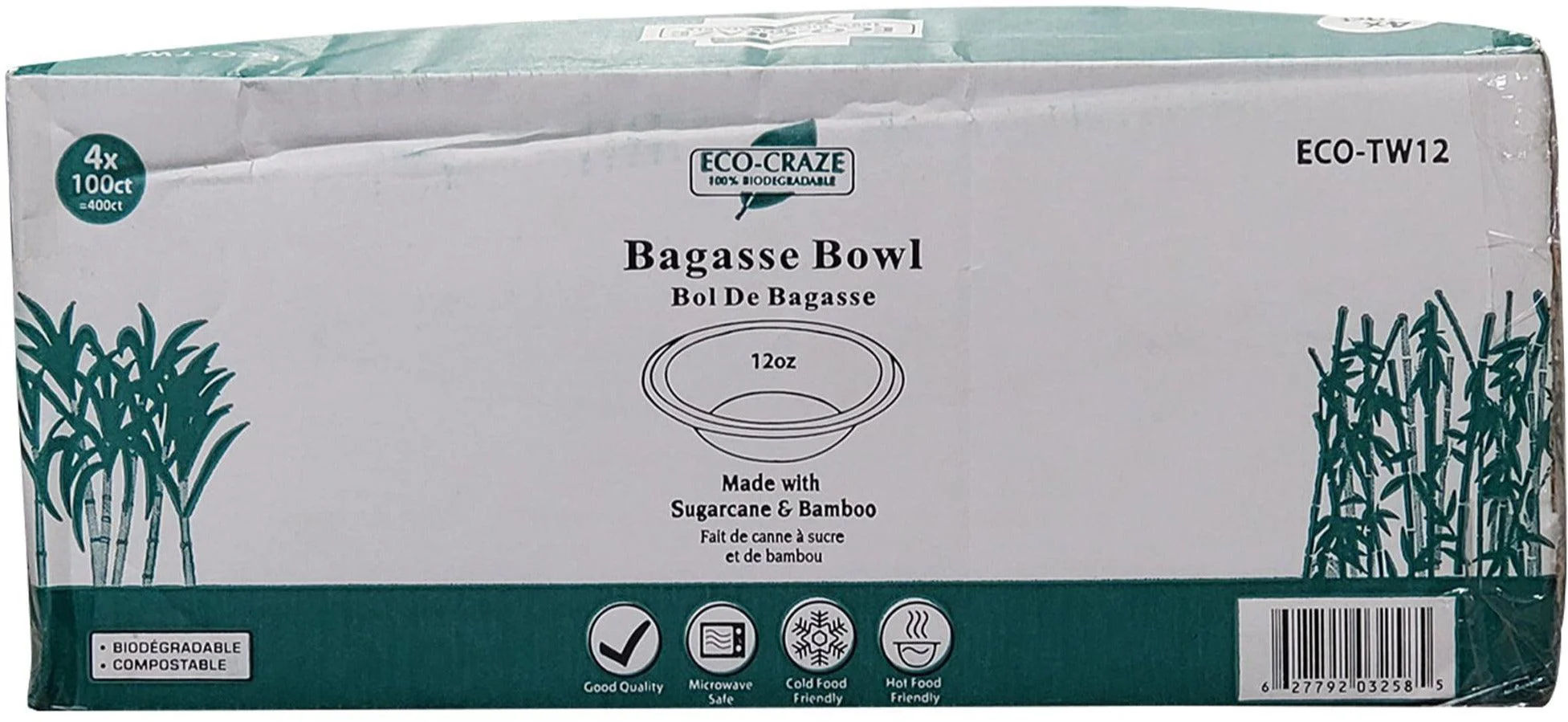 Eco-Craze - 12oz Round Bowl - Bagasse - Image 2