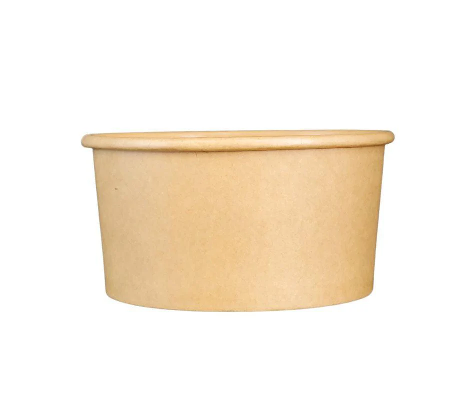 Eco-Craze - 12oz Paper Soup Bowl - Kraft - Image 3