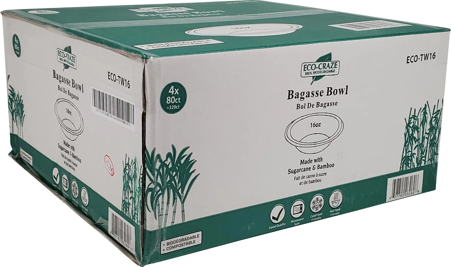 Eco-Craze - 16Oz Bowl 480Ml - Biodegradable - Image 2