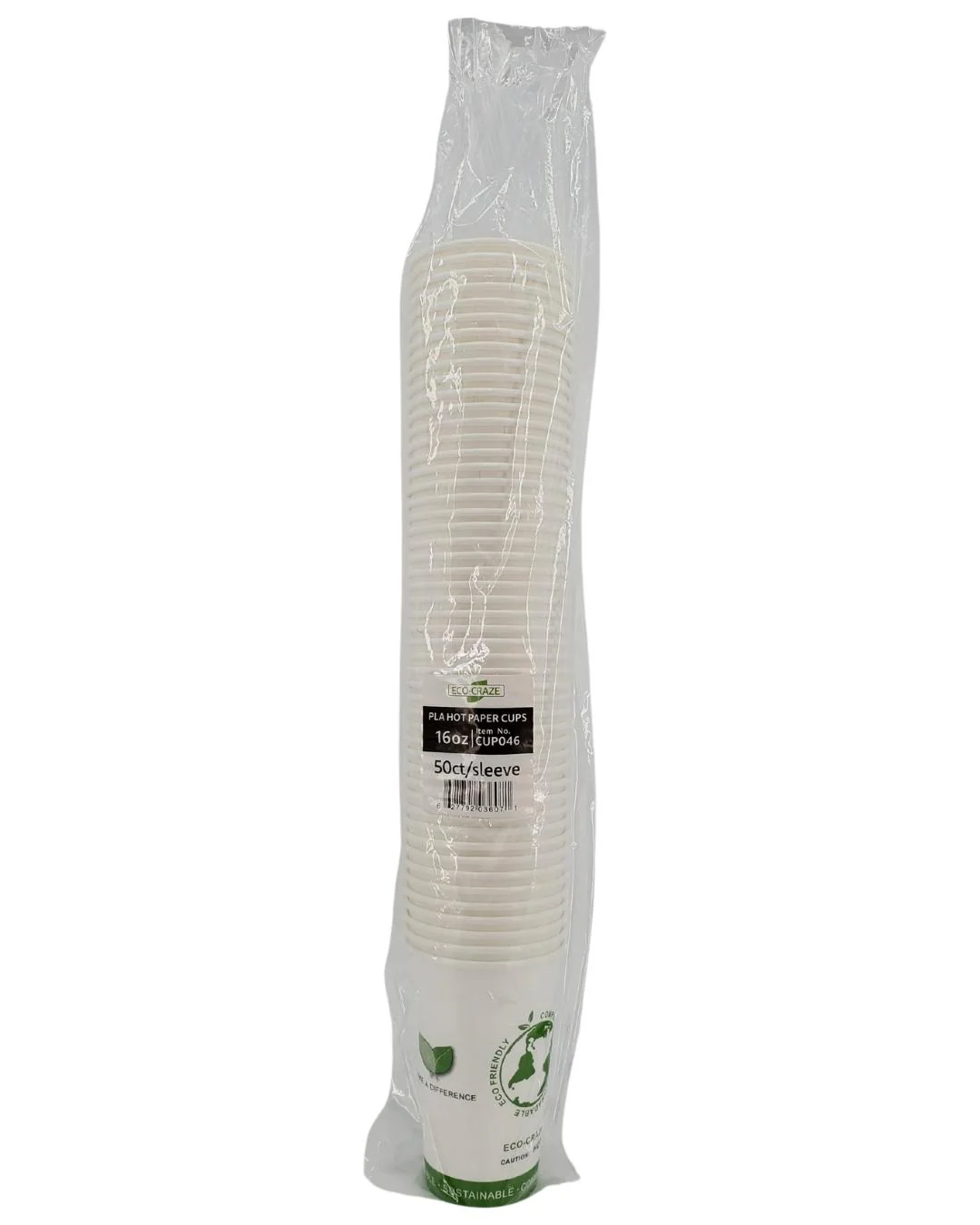 Eco-Craze - 16oz PLA Single Wall Hot Paper Cup - Printed - Image 8