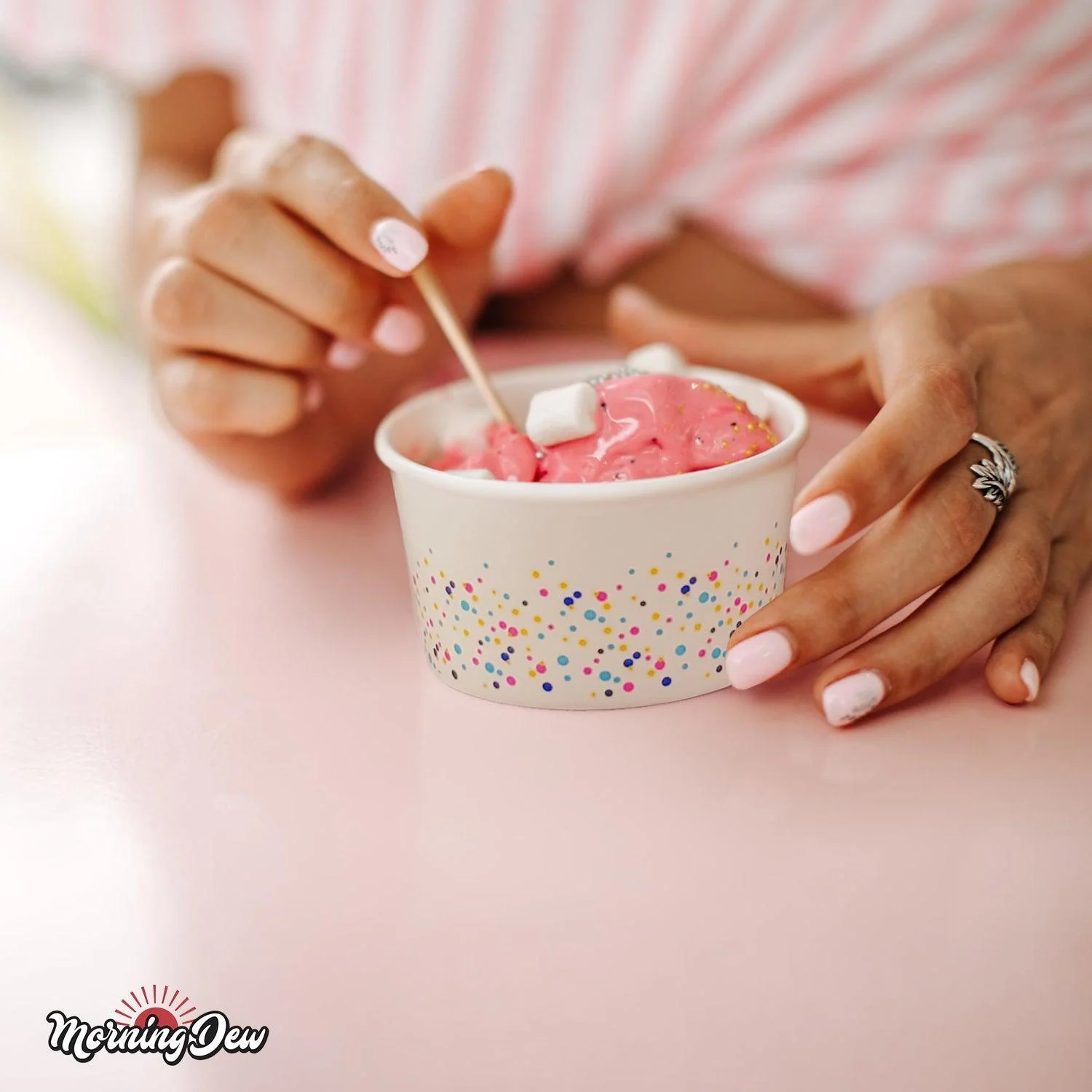 Morning Dew - 4oz - Ice Cream Paper Cups - Celebration Print - IPC4C - Image 9