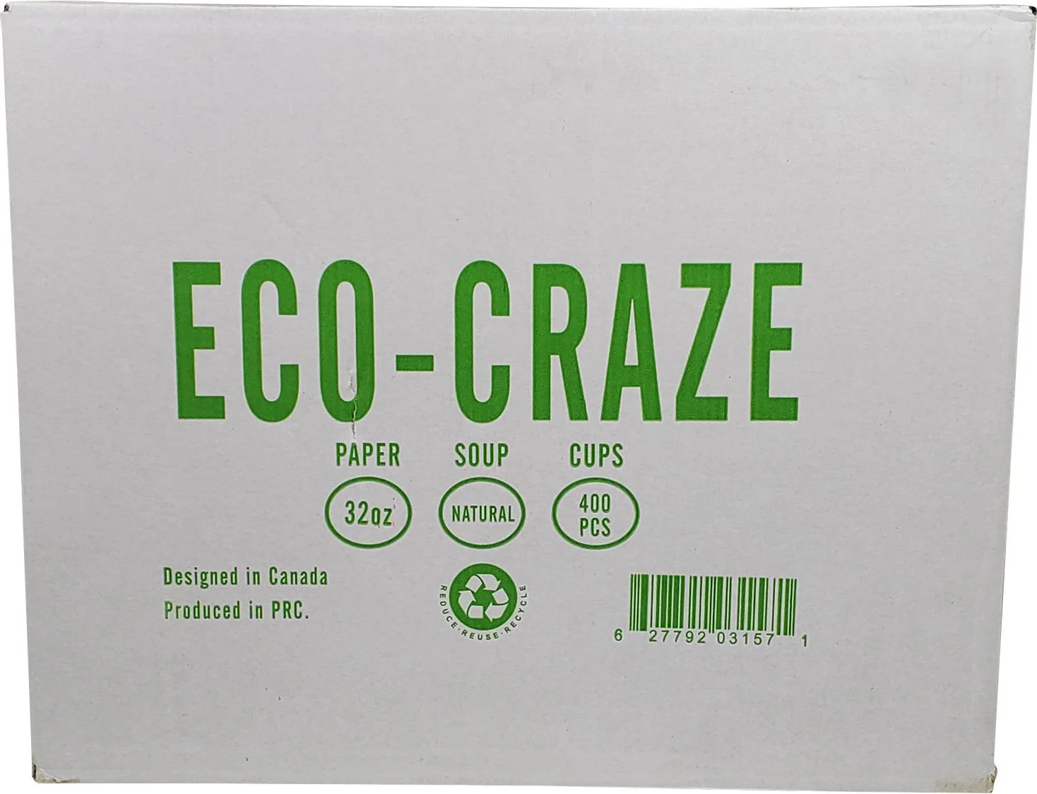 Eco-Craze - 32oz Paper Soup Bowl - Kraft - Image 3
