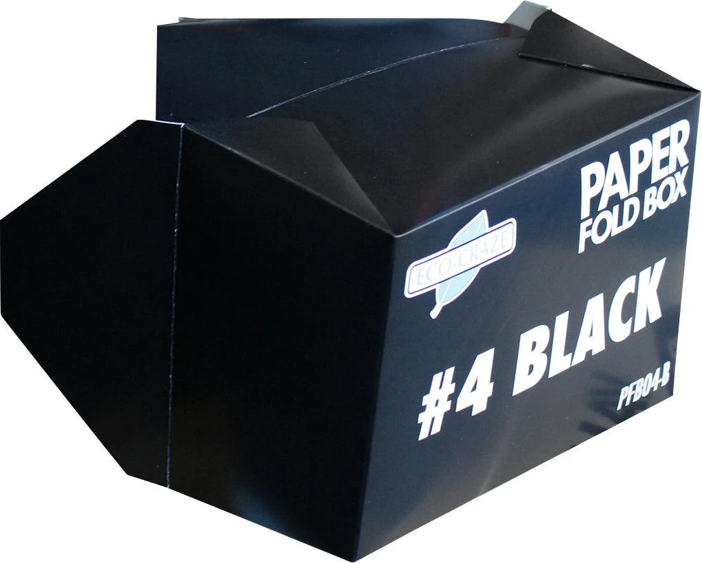 Eco-Craze - #4 Black Paper Fold Box - PFB04-B - Image 4