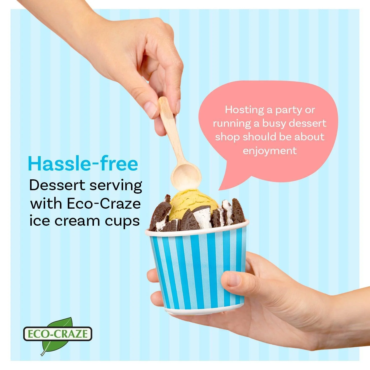 CLR - Eco-Craze - 400ml Ice Cream Paper Cups - Image 3