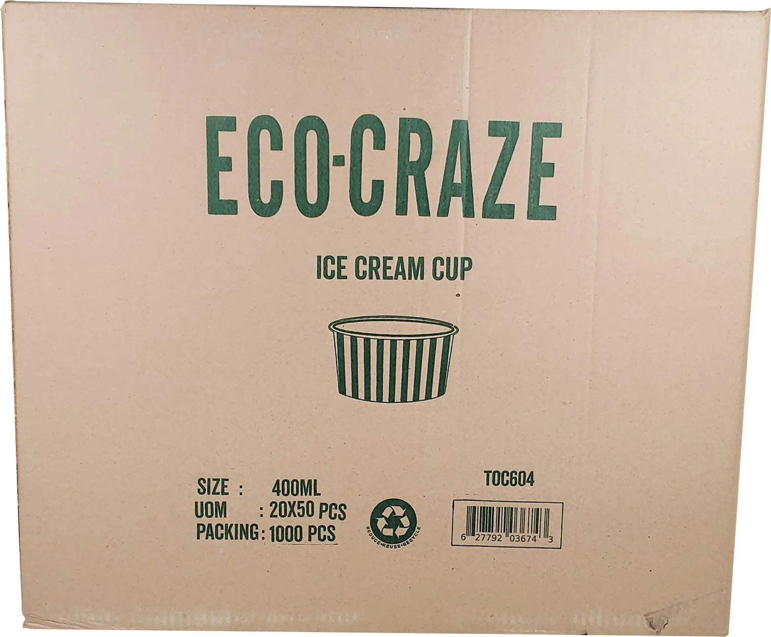 CLR - Eco-Craze - 400ml Ice Cream Paper Cups - Image 9