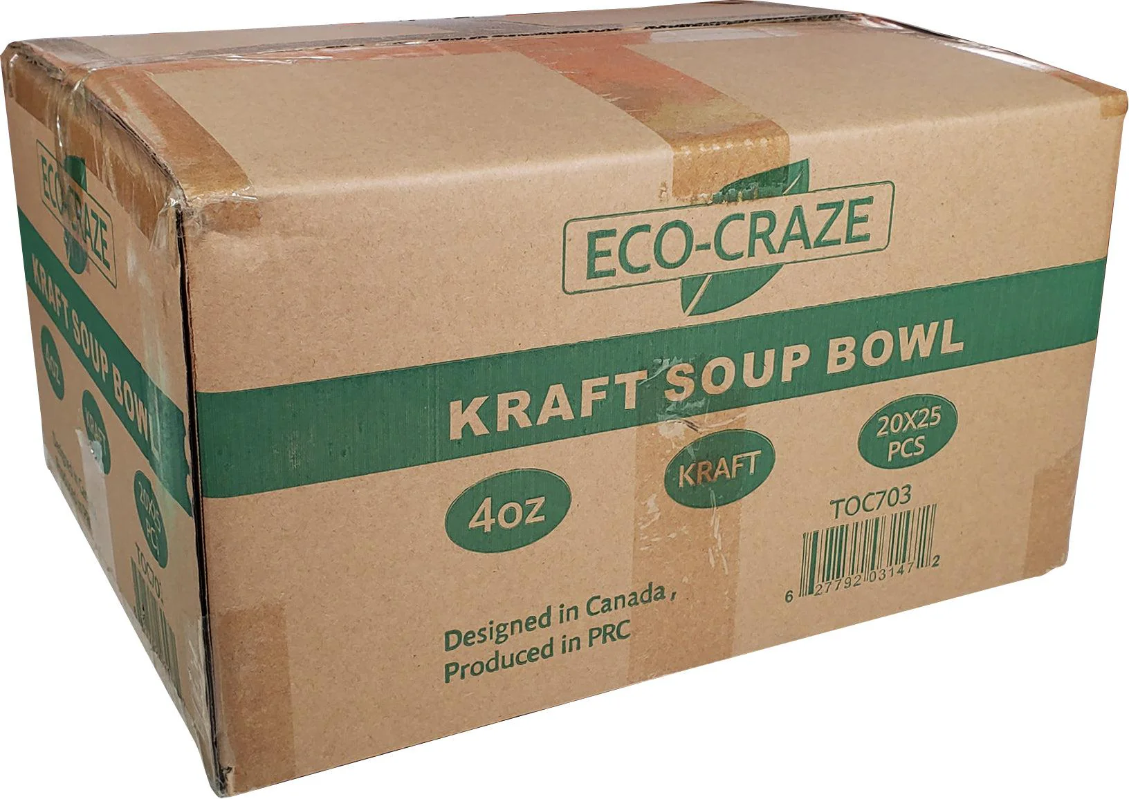 Eco-Craze - 4oz Paper Soup Bowl - Kraft - Image 5