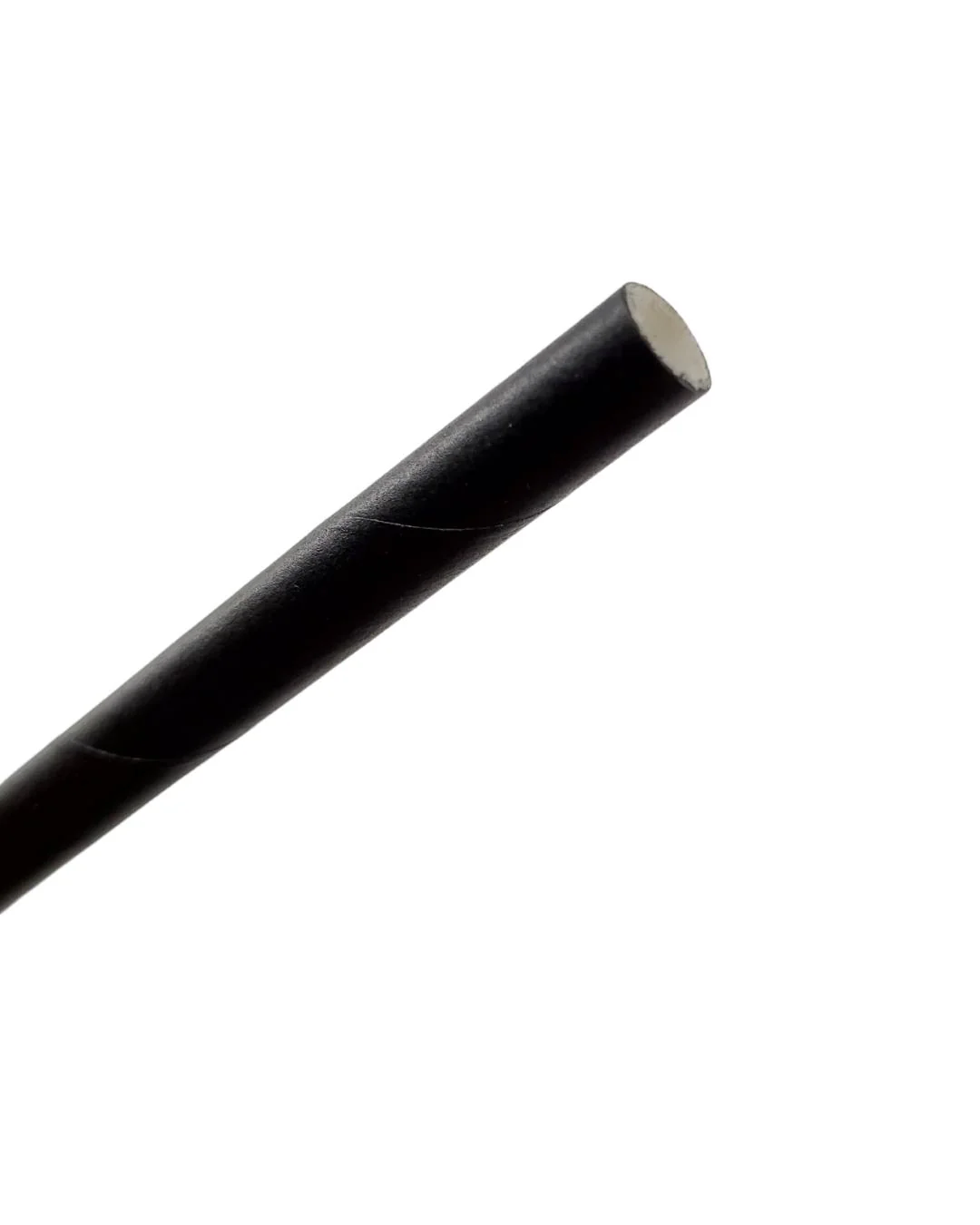 Eco-Craze - 6" Cocktail Straws - Paper - Black - 6mm - Image 4