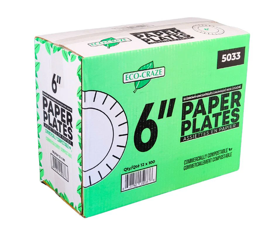 Eco-Craze - 6" Pizza Plates - Paper - 5033 - Image 3