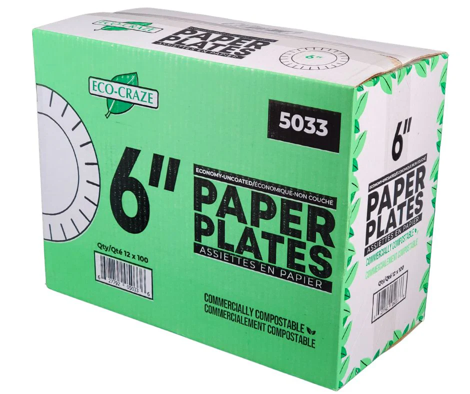 Eco-Craze - 6" Pizza Plates - Paper - 5033 - Image 4