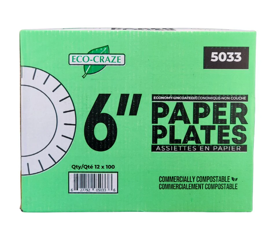Eco-Craze - 6" Pizza Plates - Paper - 5033 - Image 5
