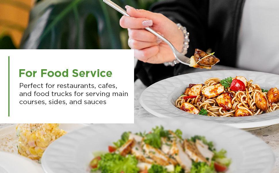 Eco-Craze - 7" Diamond Round Plate - Bagasse - Image 2