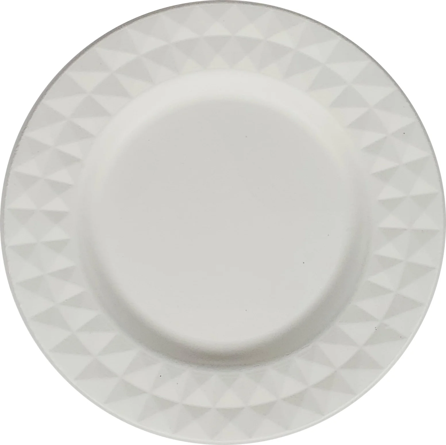 Eco-Craze - 7" Diamond Round Plate - Bagasse - Image 3