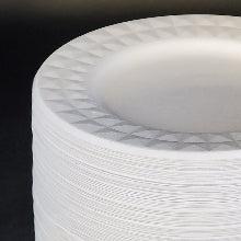 Eco-Craze - 7" Diamond Round Plate - Bagasse - Image 7