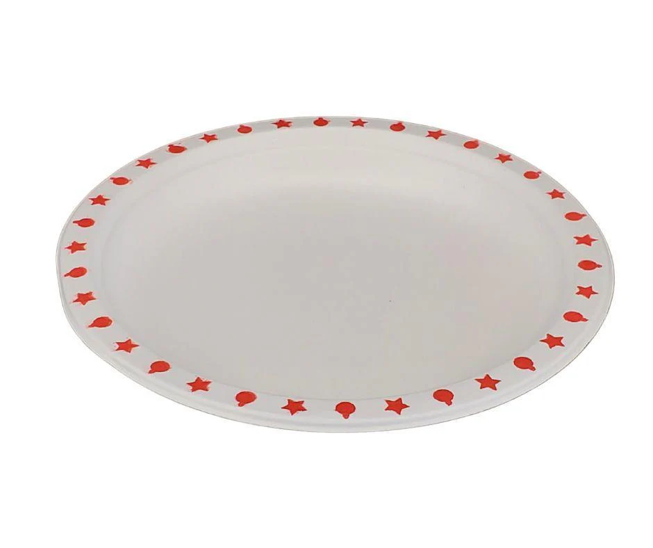 Eco-Craze - 7" Printed Round Plate - Bagasse - Image 2