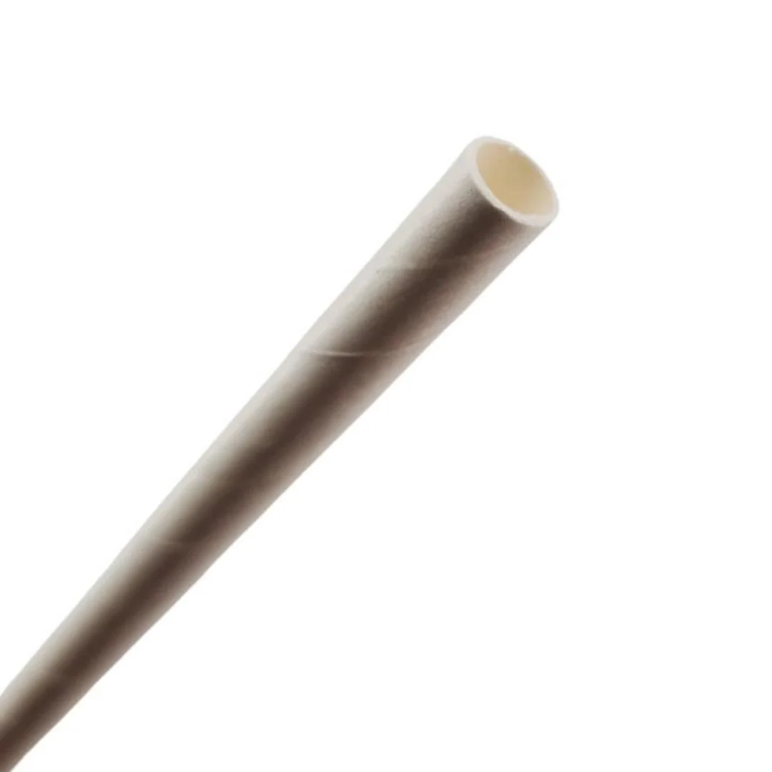 Eco-Craze - 8" White Paper Straw - 6 mm - Image 3