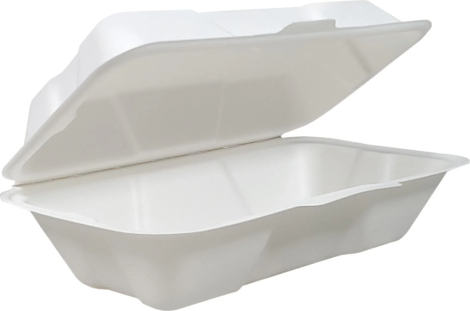 Eco-Craze - Hot Dog - 8.45"x4.72"x2.77" - Bagasse Clamshell Container - Image 2