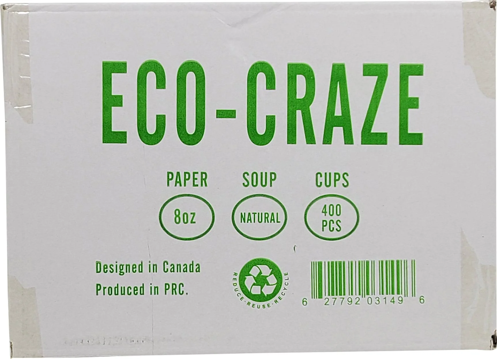 Eco-Craze - 8oz Paper Soup Bowl - Kraft - Image 3