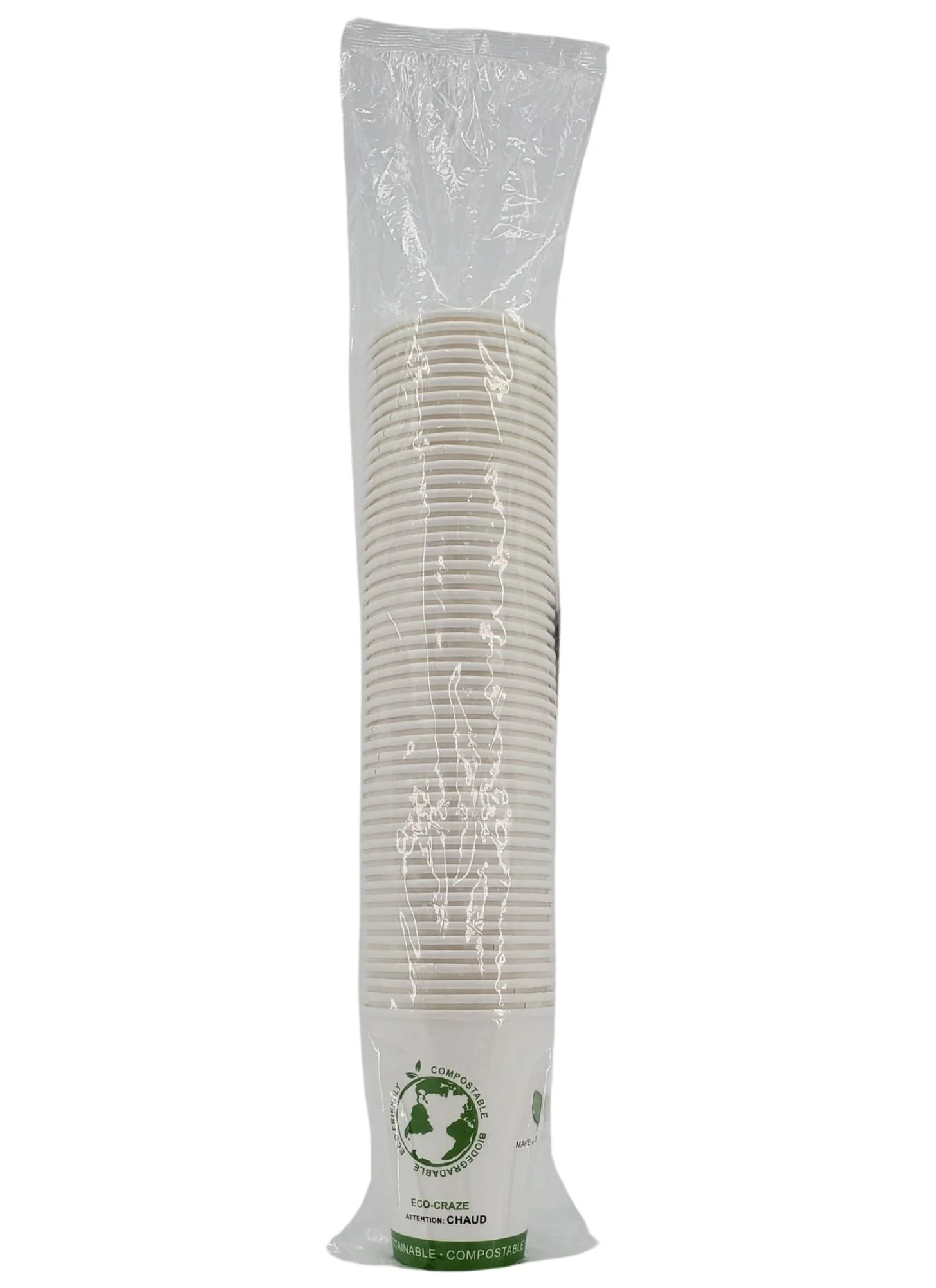 Eco-Craze - 8oz PLA Single Wall Hot Paper Cup - Printed - Image 2