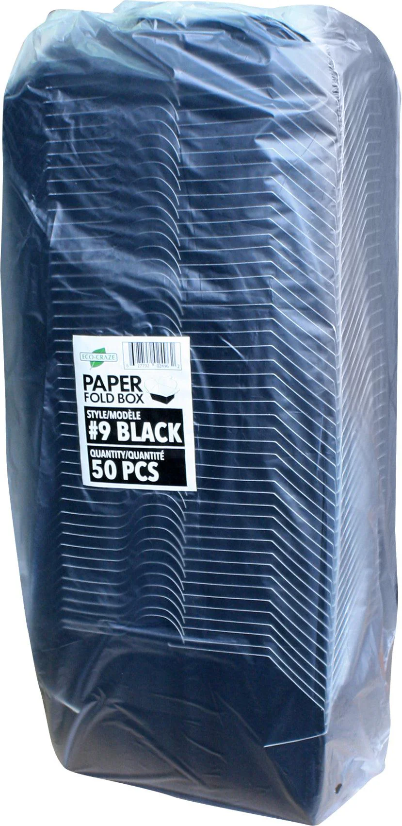Eco-Craze - #9 Black Paper Fold Box - PFB09-B - Image 5