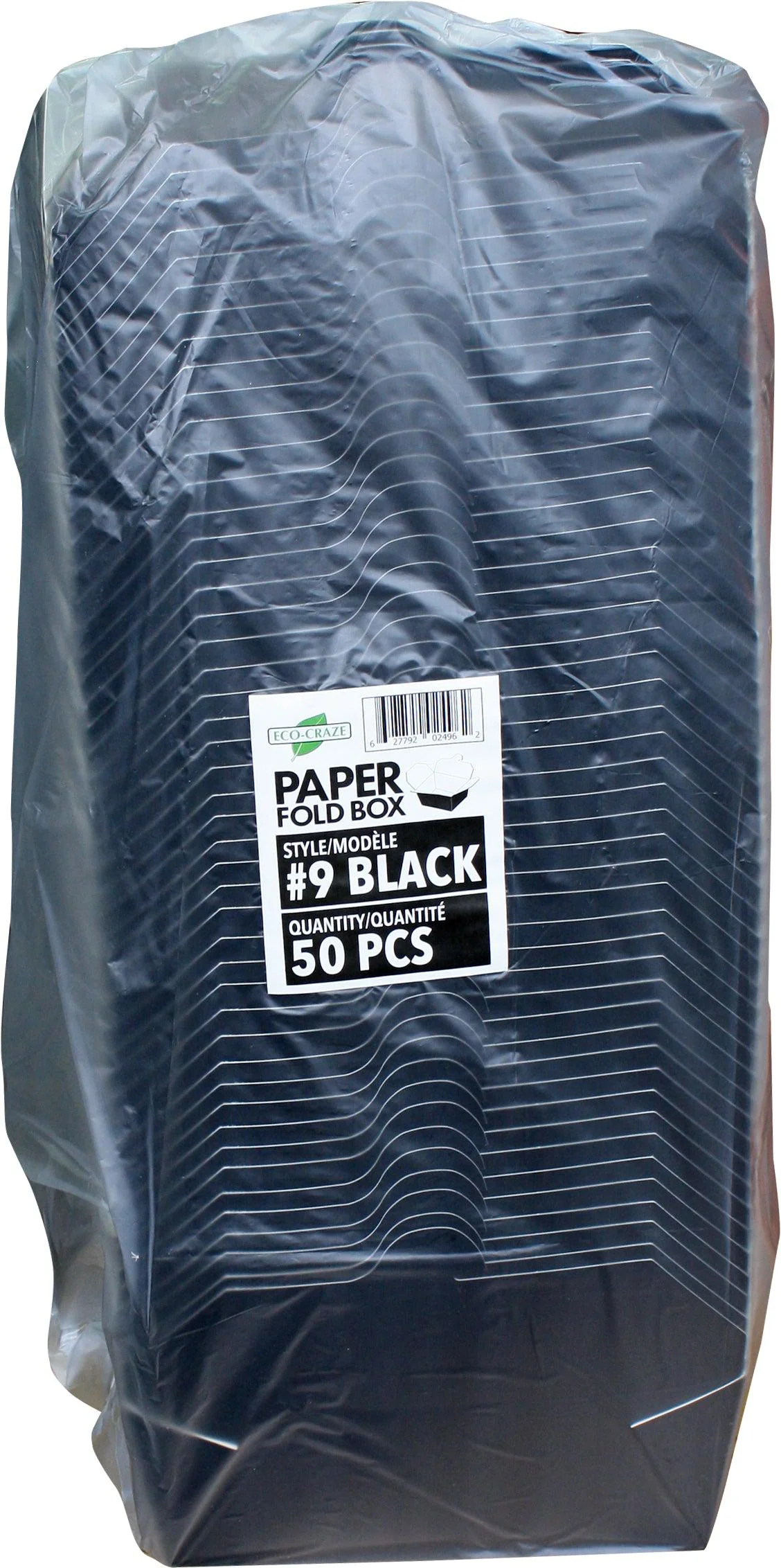 Eco-Craze - #9 Black Paper Fold Box - PFB09-B - Image 6