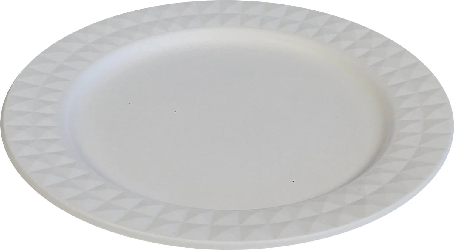 Eco-Craze - 9" Diamond Round Plate - Bagasse - Image 2