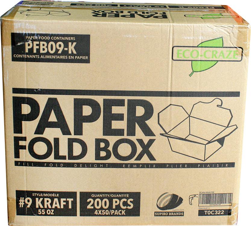 Eco-Craze - #9 Kraft Paper Fold Box - PFB09-K - Image 10