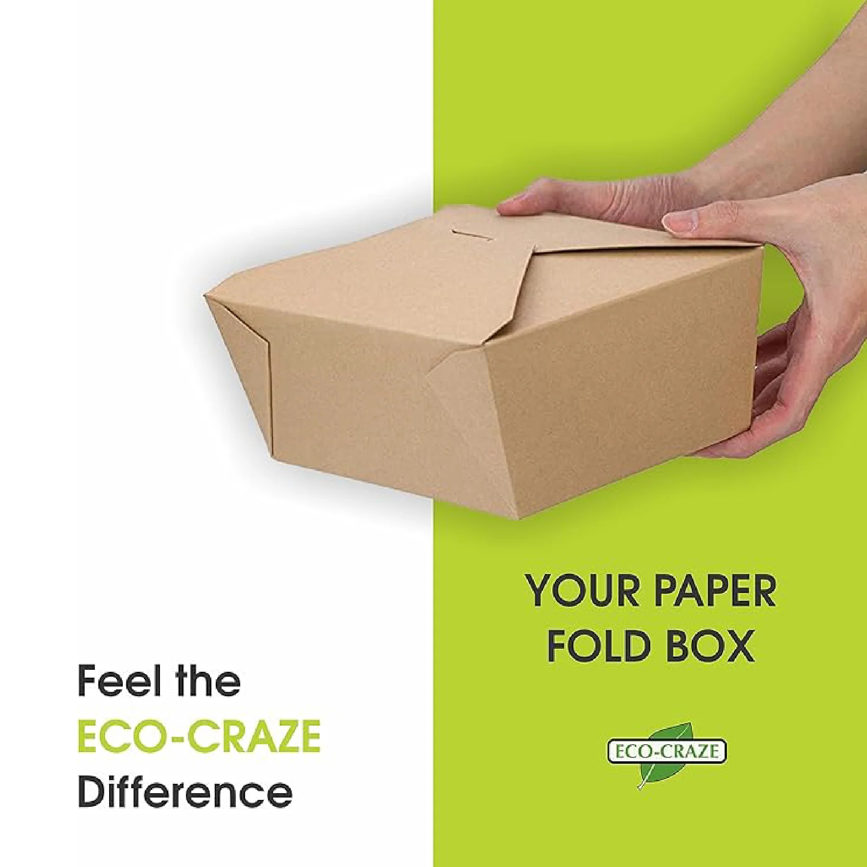 Eco-Craze - #9 Kraft Paper Fold Box - PFB09-K - Image 6