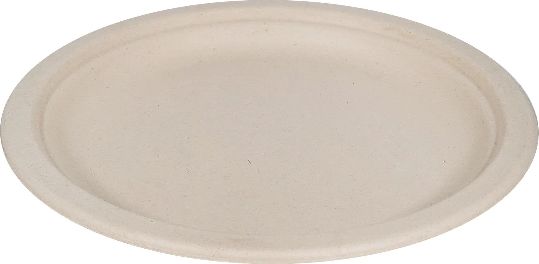 Eco-Craze - 9" Natural Round Plate - Bagasse - Image 3