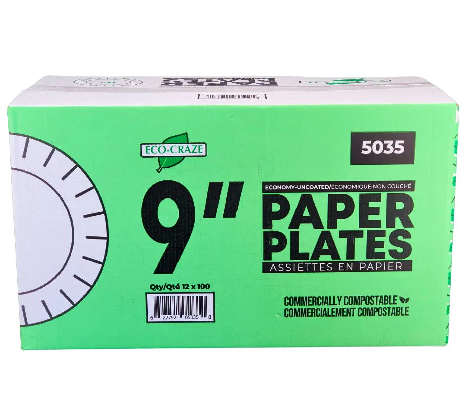 Eco-Craze - 9" Pizza Plates - Paper - 5035 - Image 2