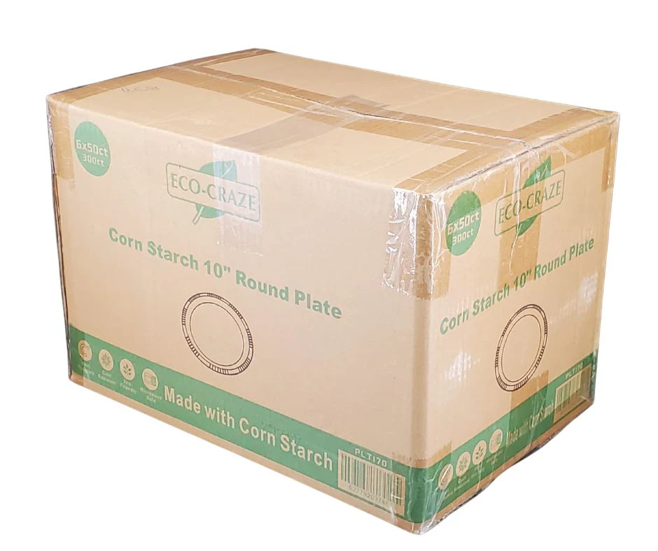 Eco-Craze - Corn Starch 10 Inch Round Plate - Image 6