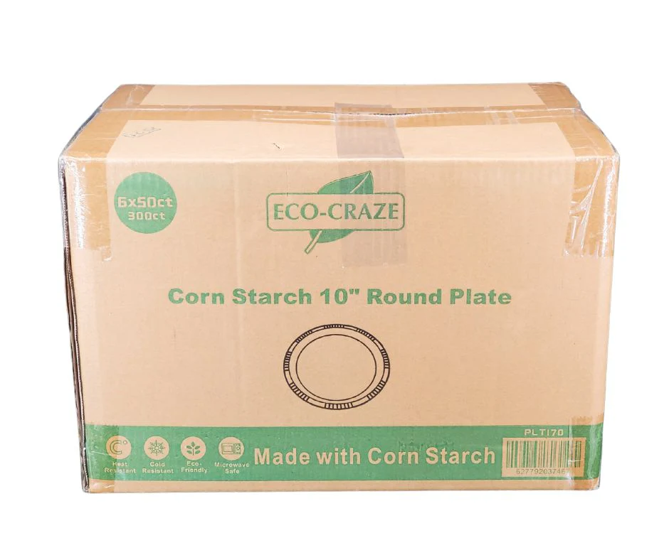 Eco-Craze - Corn Starch 10 Inch Round Plate - Image 7