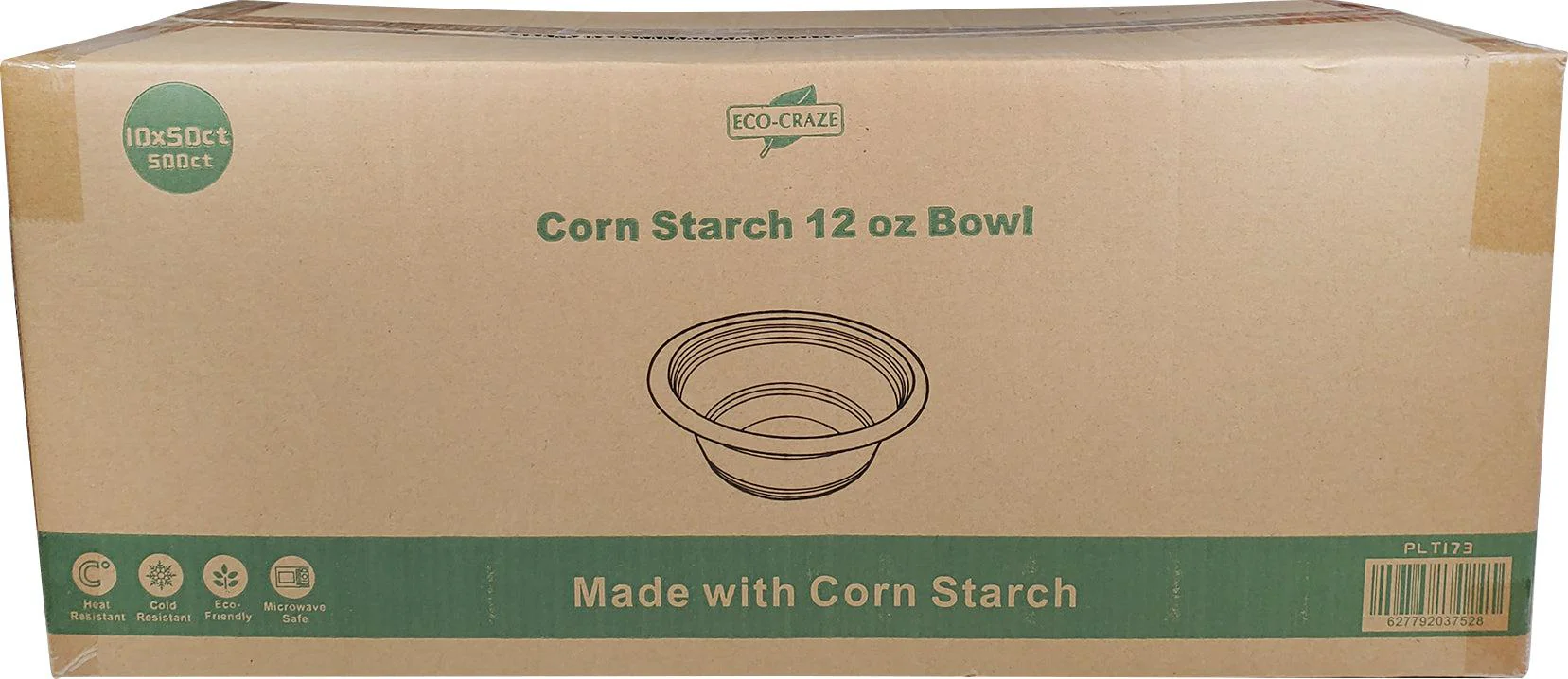 Eco-Craze - Corn Starch 12oz Bowl - Image 3