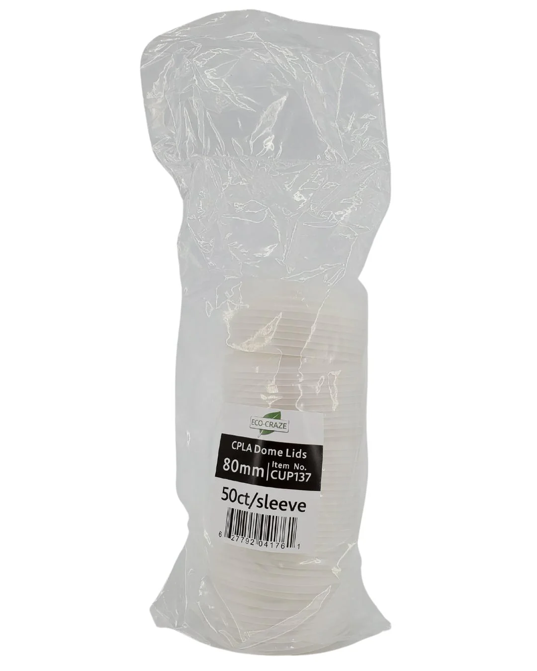 Eco-Craze - CPLA Dome Lid - 8oz cups - Image 5