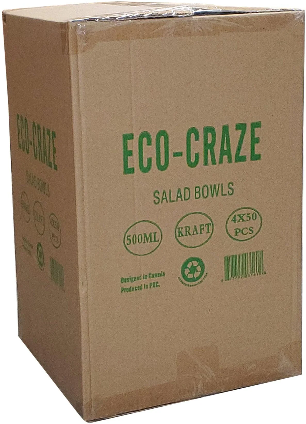 Eco-Craze - Kraft PE-Lined Paper Container - Round - 500ml - SB-500K - Image 3