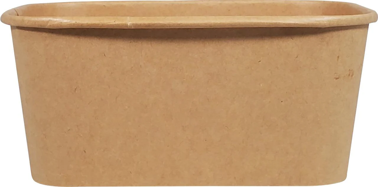 Eco-Craze - Kraft PE-Lined Paper Container - Rectangular - 1000ml - SR-1000K - Image 2