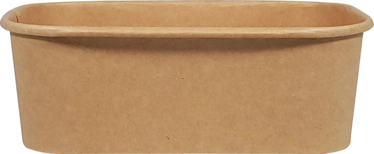 Eco-Craze - Kraft PE-Lined Paper Container - Rectangular - 750ml - SR-750K - Image 2