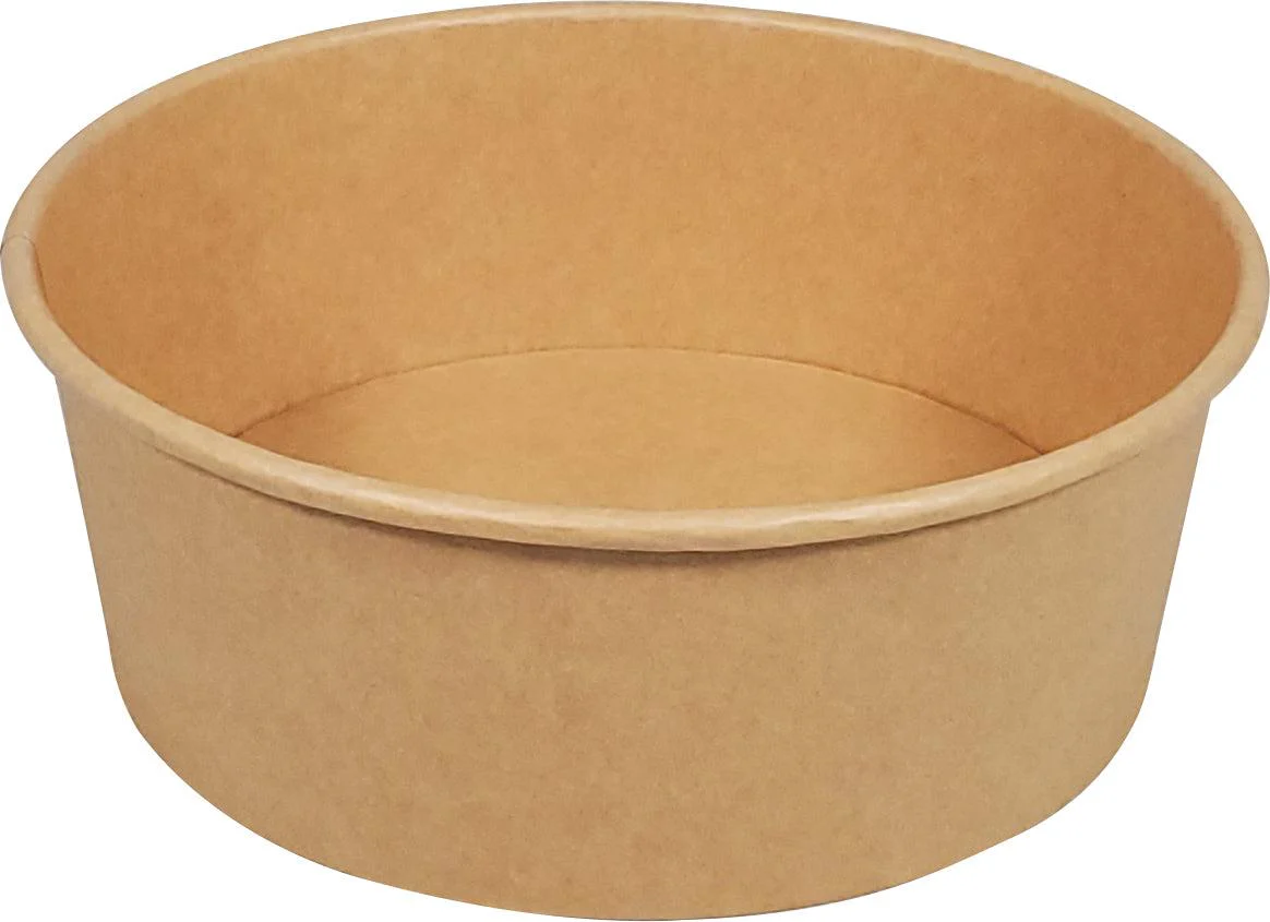 Eco-Craze - Kraft PE-Lined Paper Container - Round - 1500ml - SB-1500K - Image 2