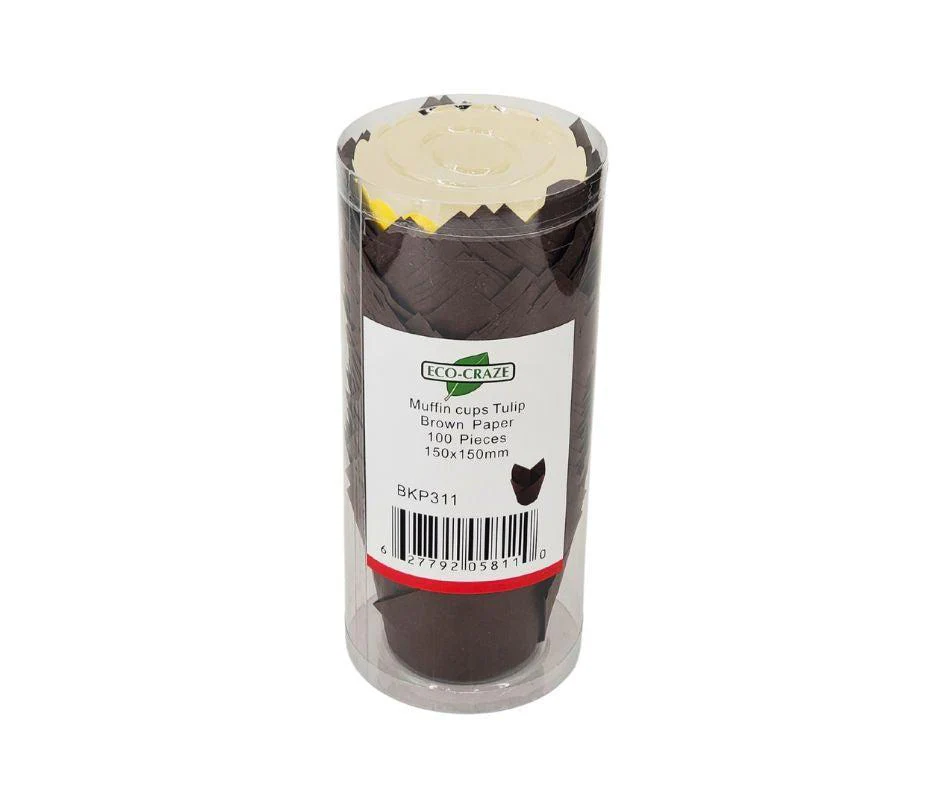 Decora - Muffin Cups - Tulip - Chocolate Brown - Image 2
