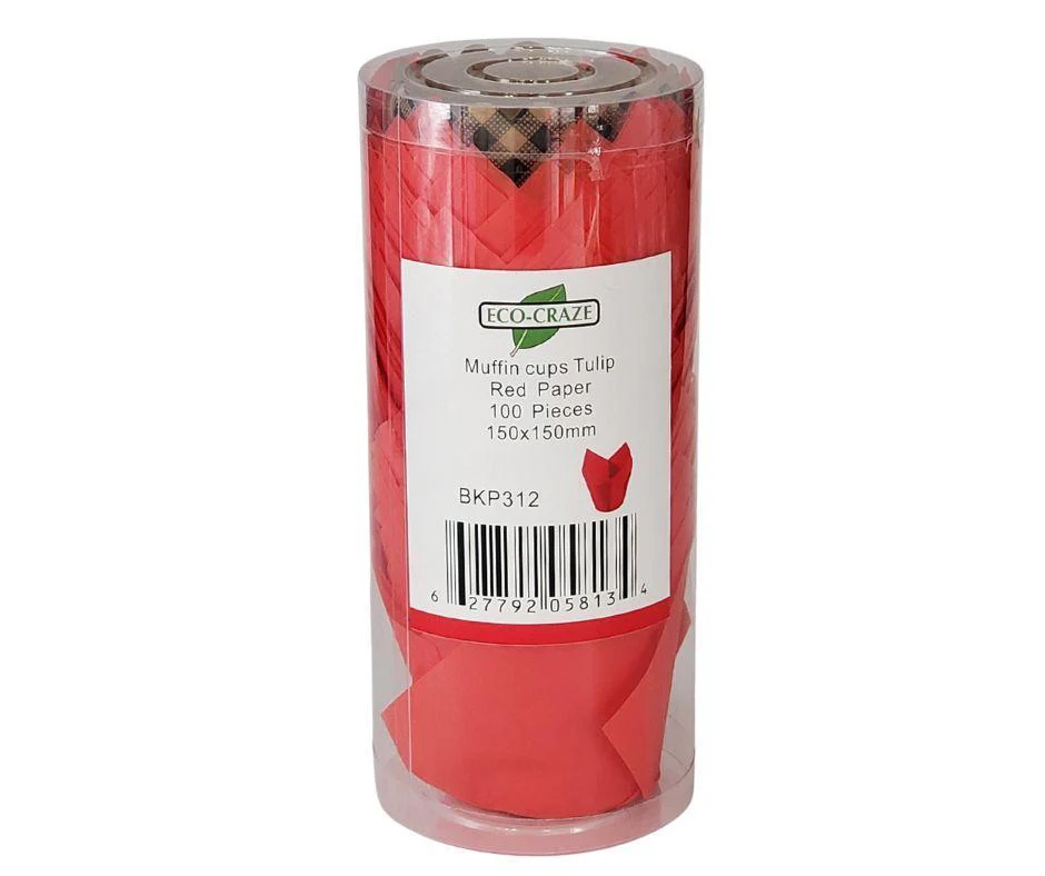 Decora - Muffin Cups - Tulip - Red - Image 2