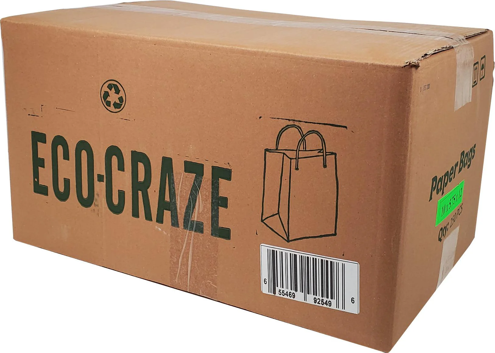 Eco-Craze - 8x5x11 Kraft Paper Bag - Twisted Handle - Image 4