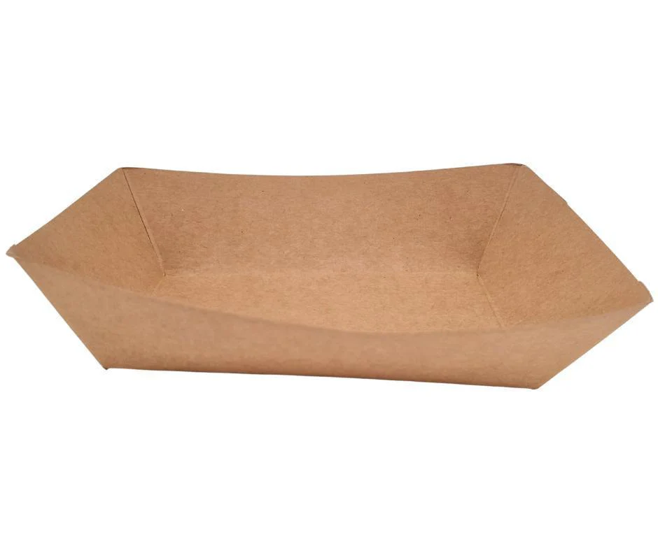 Eco-Craze PFT200-K #200 2 lb Kraft Paper Food Tray - Image 10
