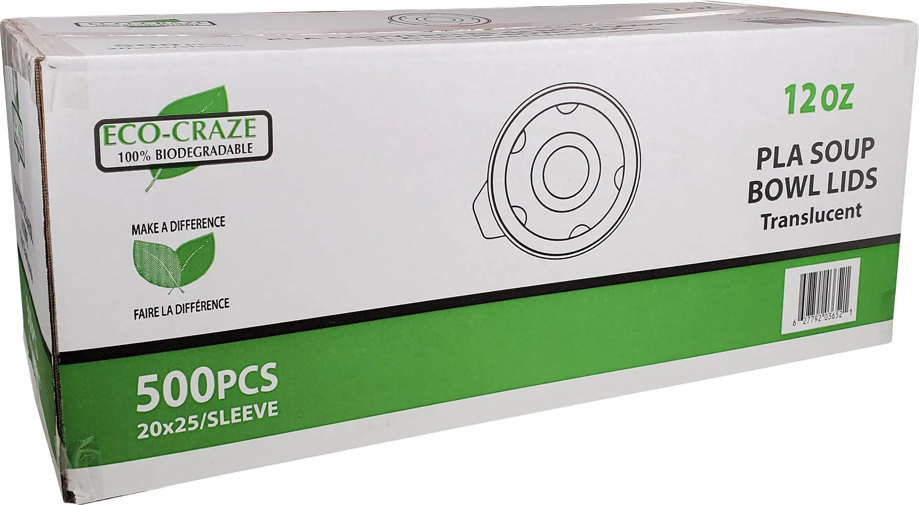CLR - Eco-Craze - PLA 12-32oz Soup Paper Cup Lid - Image 3