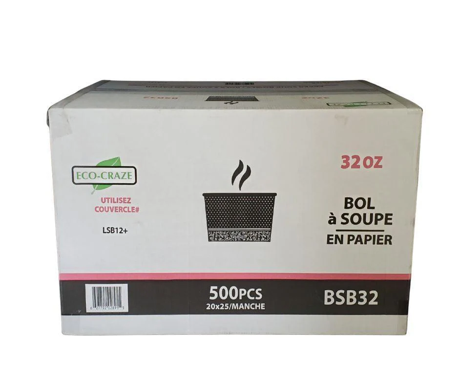 CLR - Eco-Craze - PLA 32oz Soup Paper Cup - Image 3