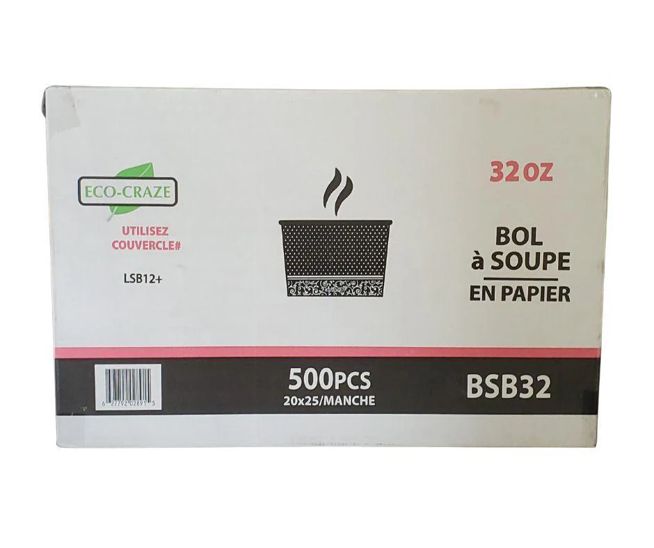 CLR - Eco-Craze - PLA 32oz Soup Paper Cup - Image 5