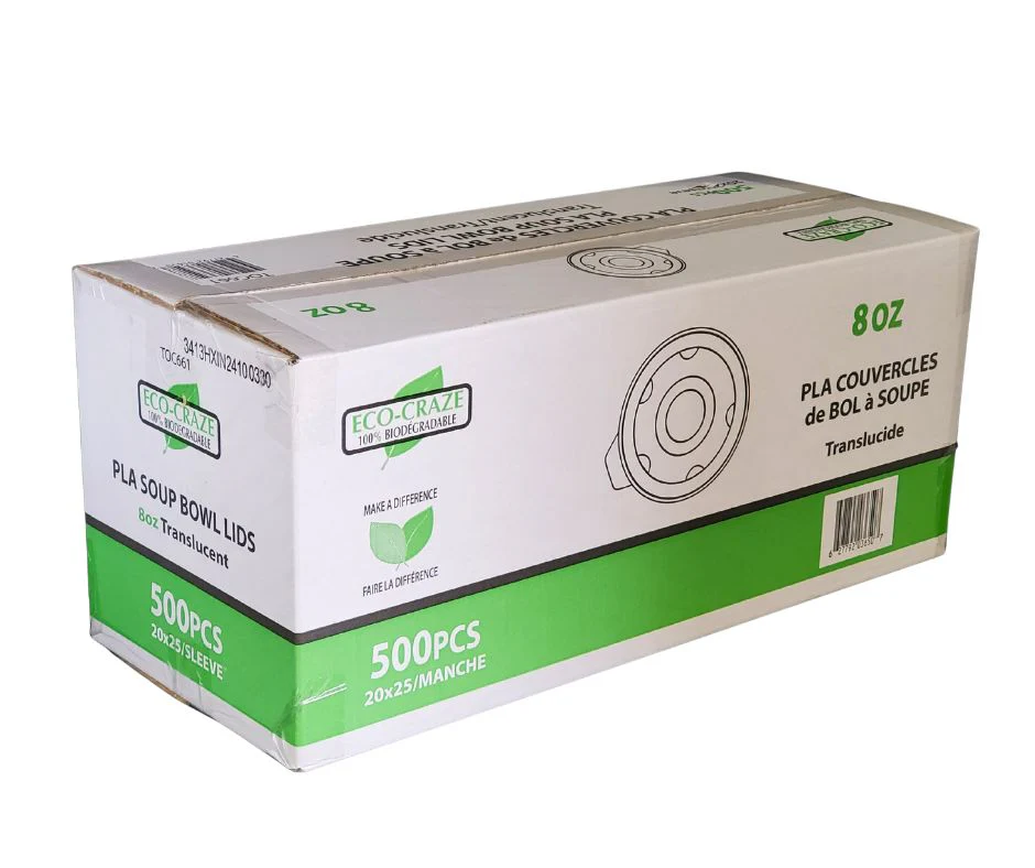 CLR - Eco-Craze - PLA 8oz Soup Paper Cup Lid - Image 3