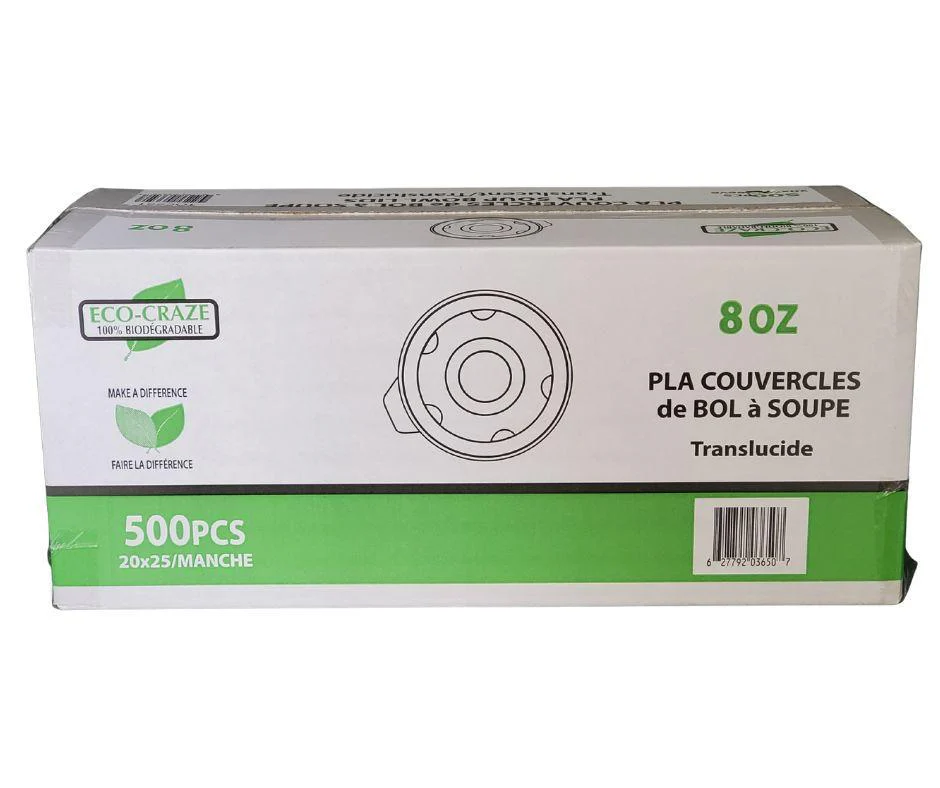 CLR - Eco-Craze - PLA 8oz Soup Paper Cup Lid - Image 5