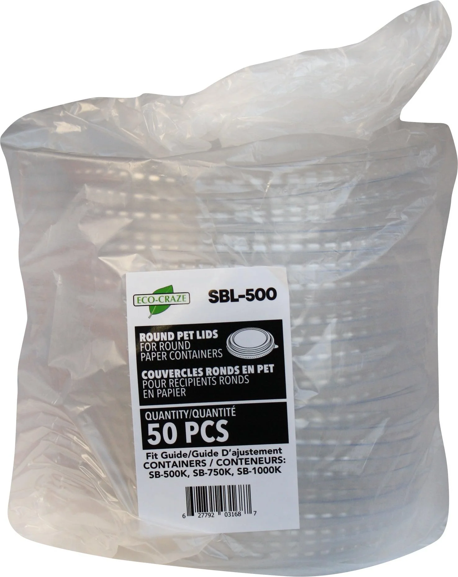 Eco-Craze - PET Round Lid - fits 500/750/1000ml Paper Container - SBL-500 - Image 3