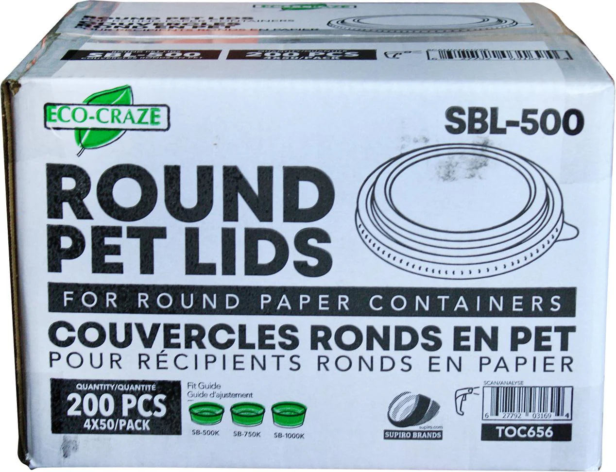 Eco-Craze - PET Round Lid - fits 500/750/1000ml Paper Container - SBL-500 - Image 5
