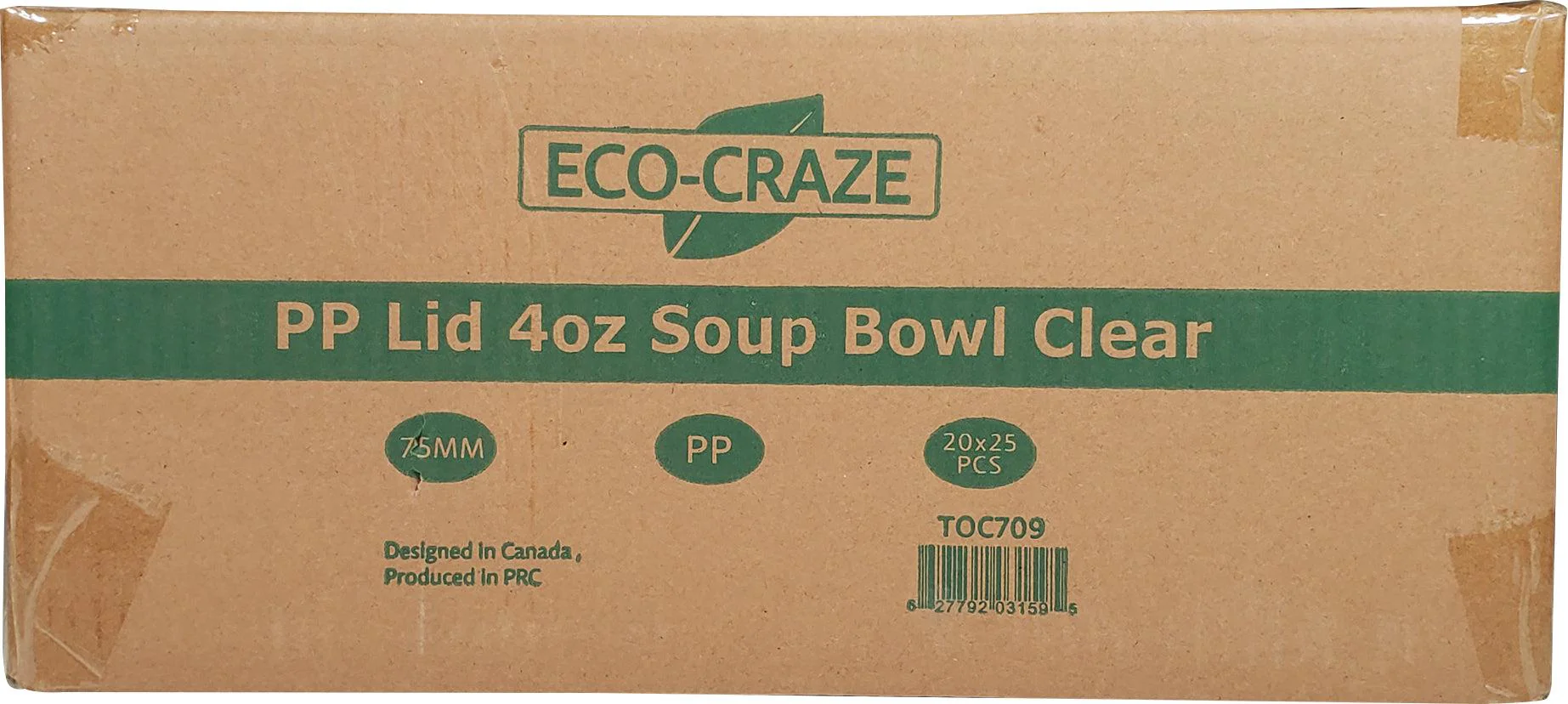 Eco-Craze - PP Lid 4oz Soup Bowl Clear - Image 2